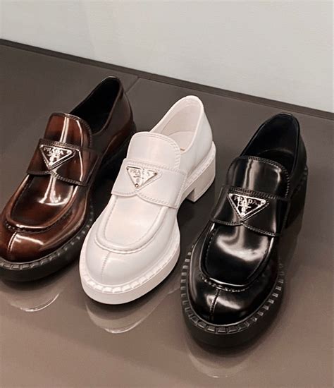 prada velvet loafers|ladies Prada shoes.